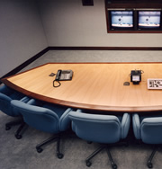 Woodpecker Enterprises: Oak Video Conferencing Table